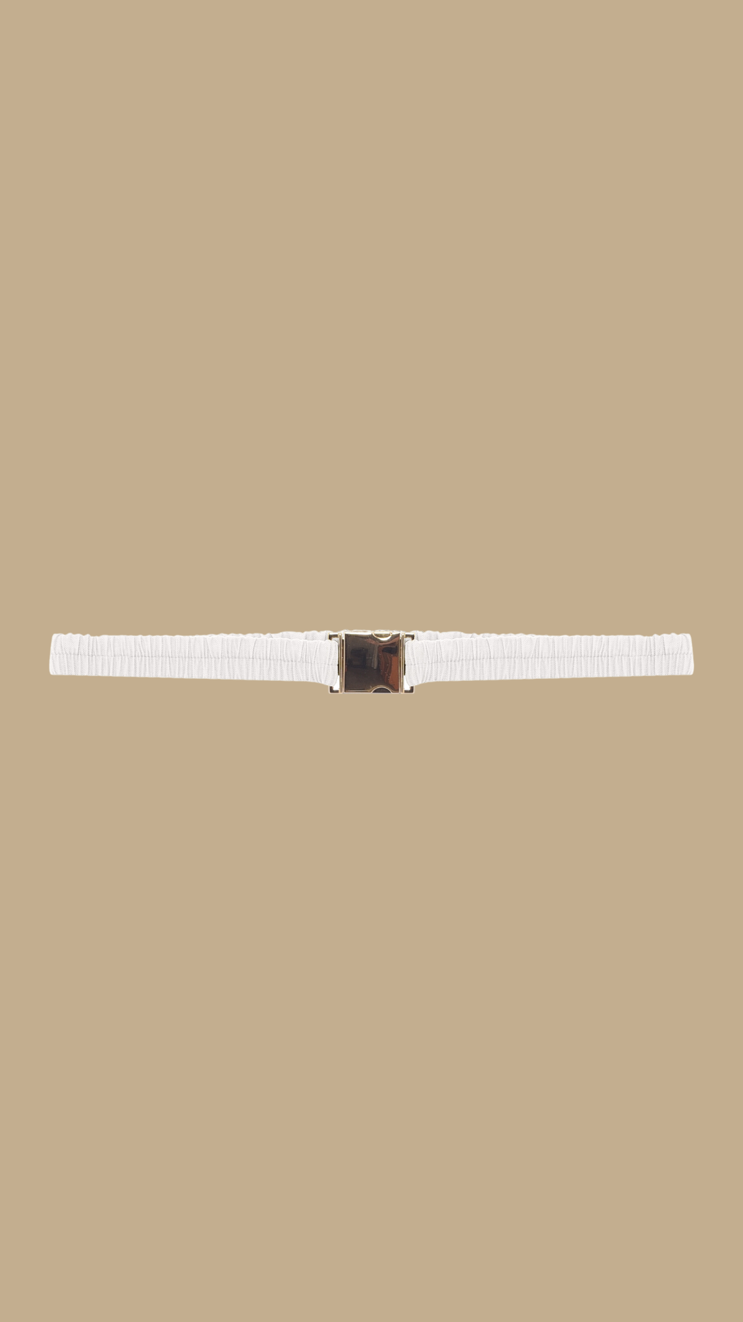 Cinto Franzidos Fulgor Off-White