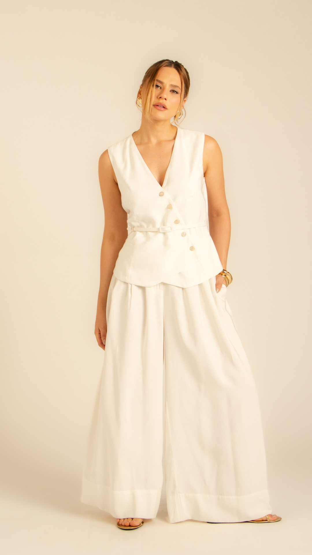 Maxi Pantalona Euforia Off-White