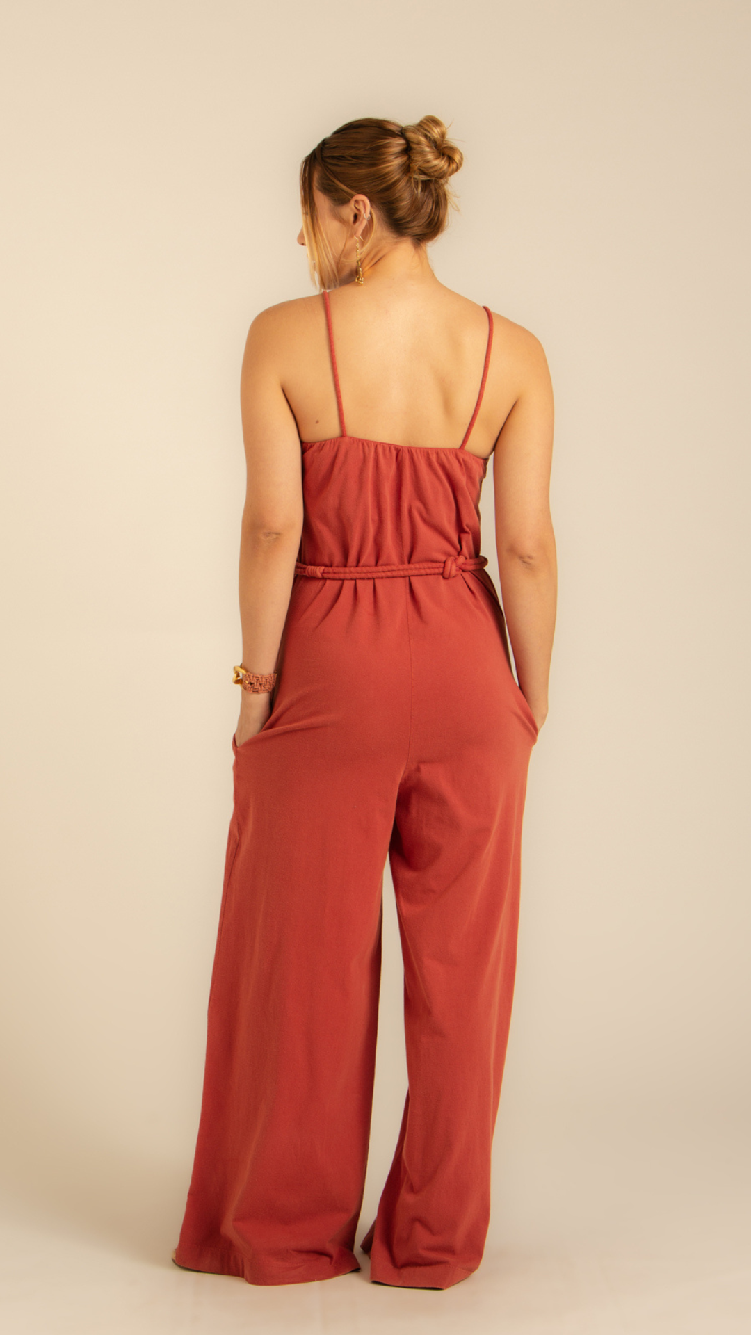 Macacão Pantalona Energia Terracota