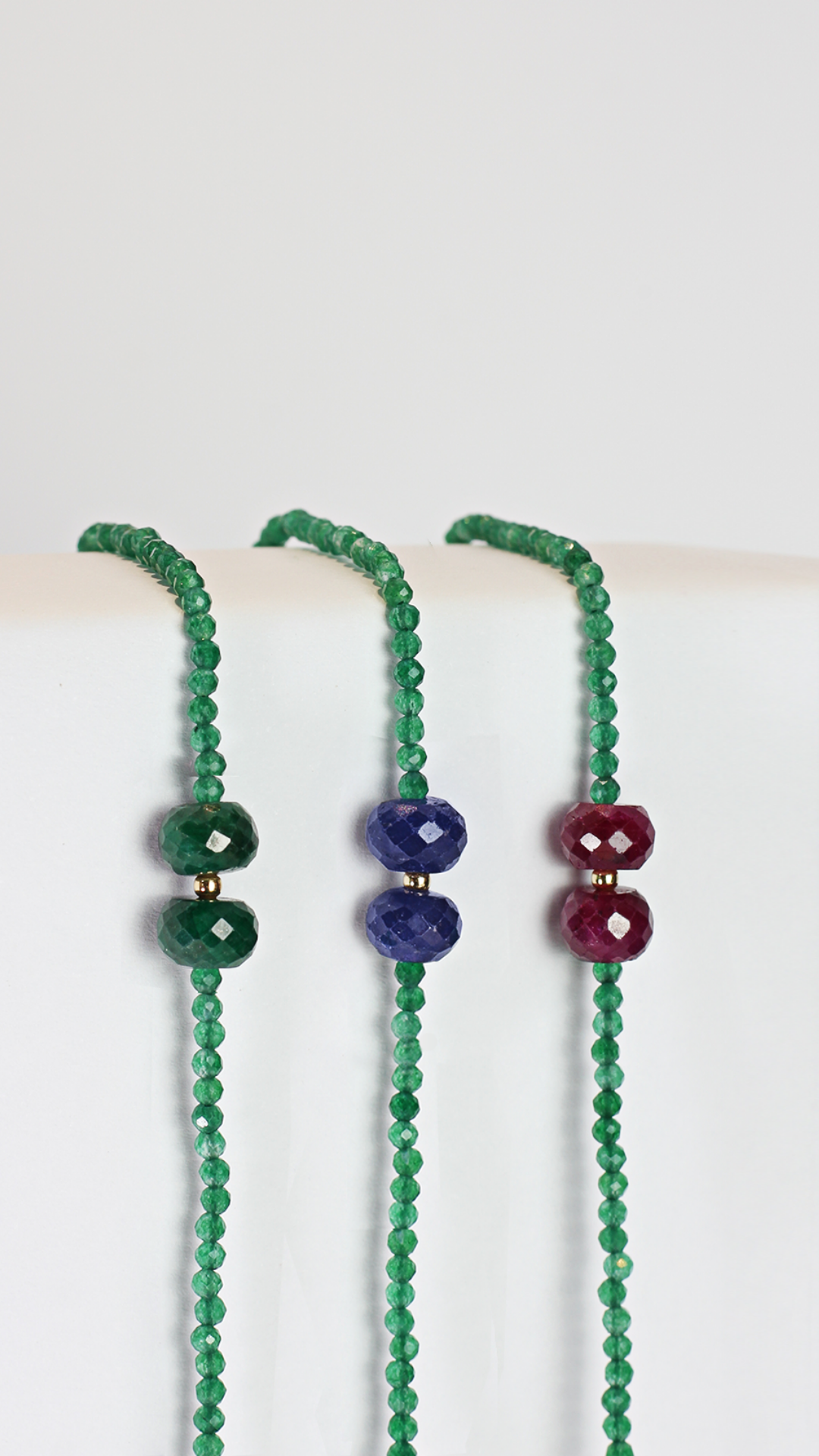 Colar Viver Jade Verde Rubis