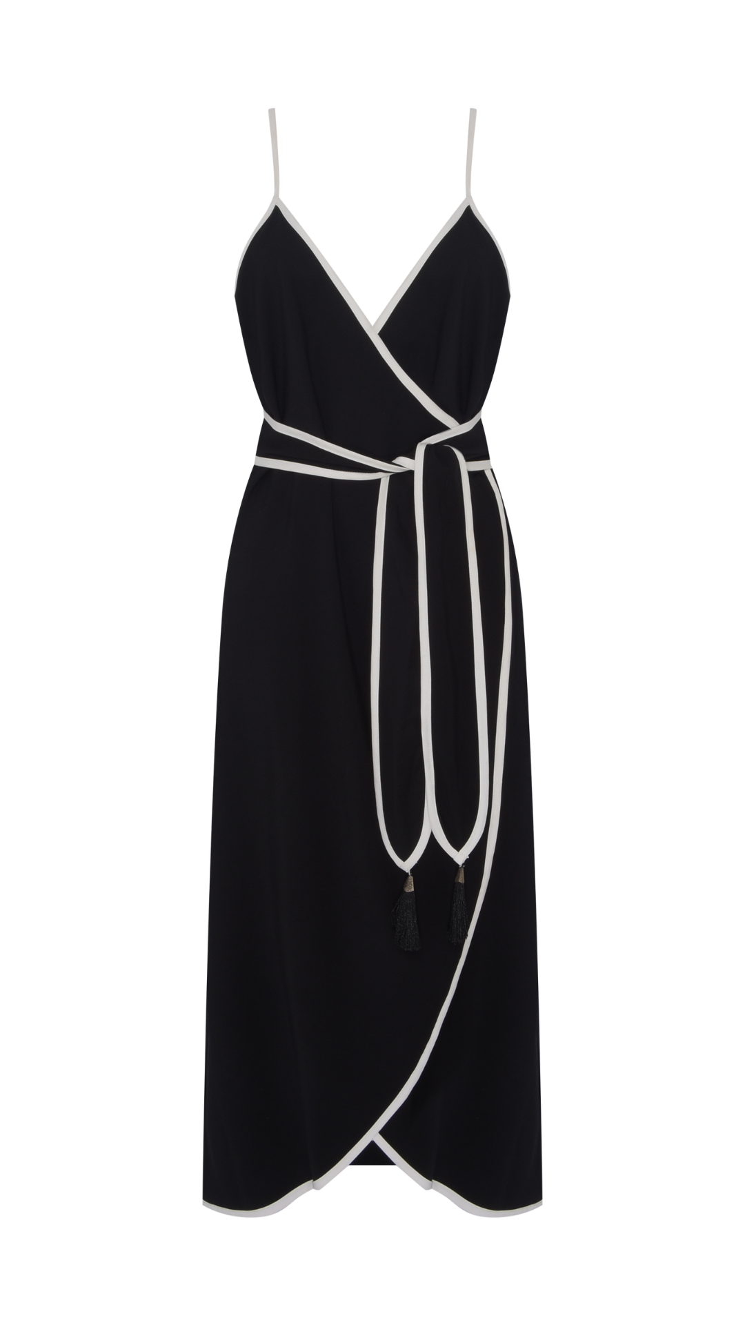 Vestido Transpassado Serena Preto