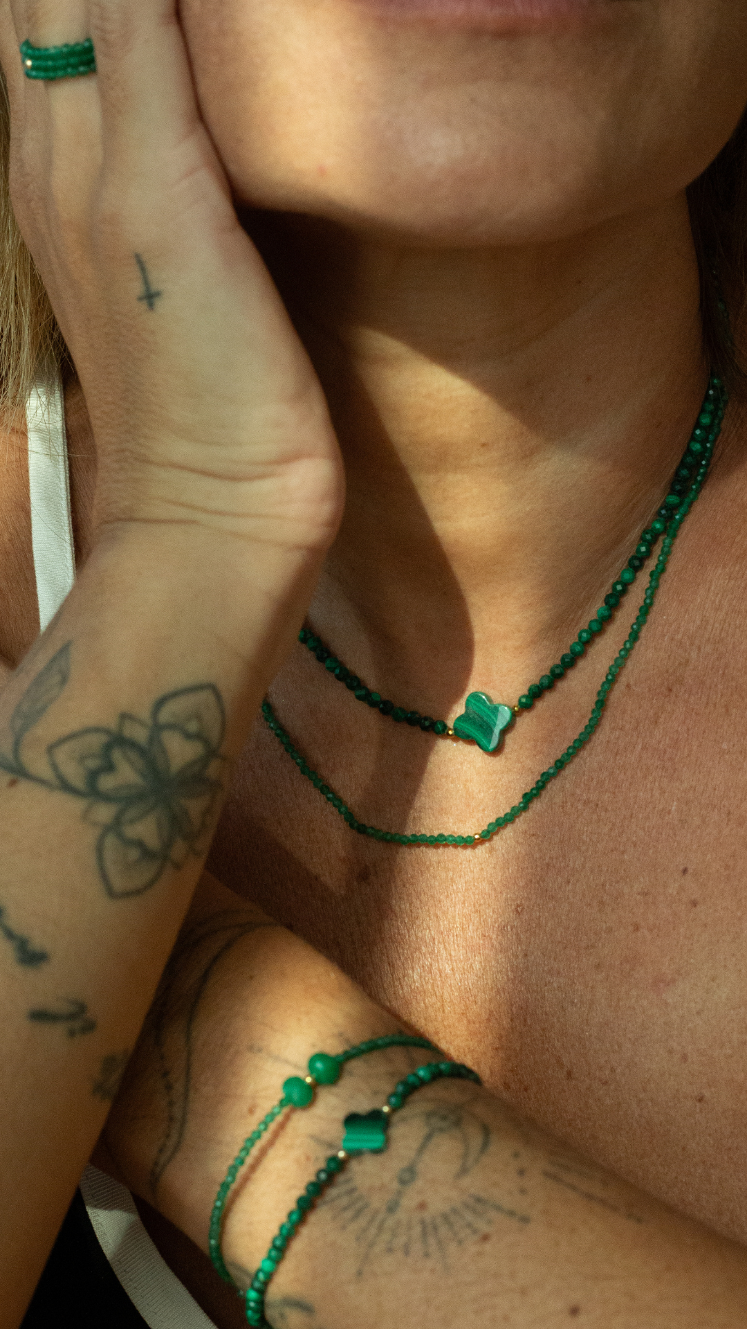 Colar Viver Jade Verde