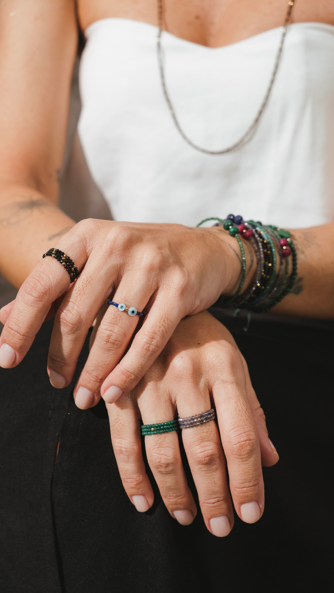 Anel Olhar Lapislazuli