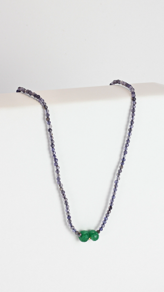 Colar Amara iolita Esmeraldas