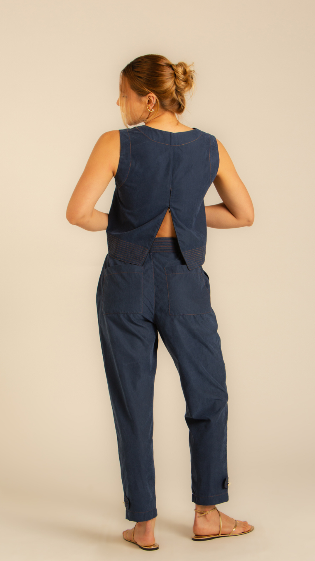 Calça Faixa Alfa Marinho