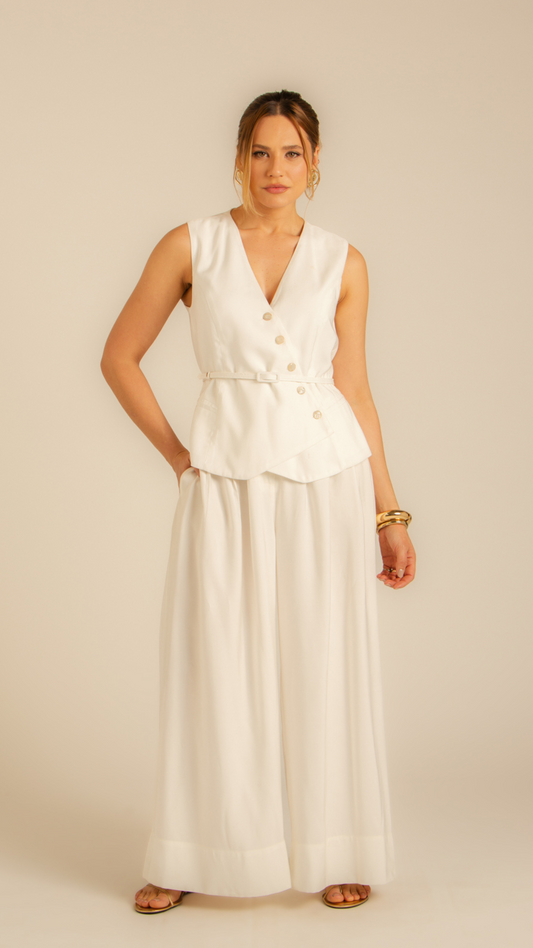 Colete Transpasse Euforia Off-White
