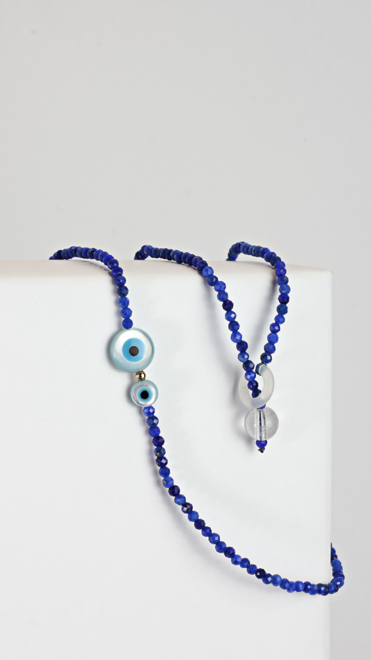 Colar Olhar Lapislazuli
