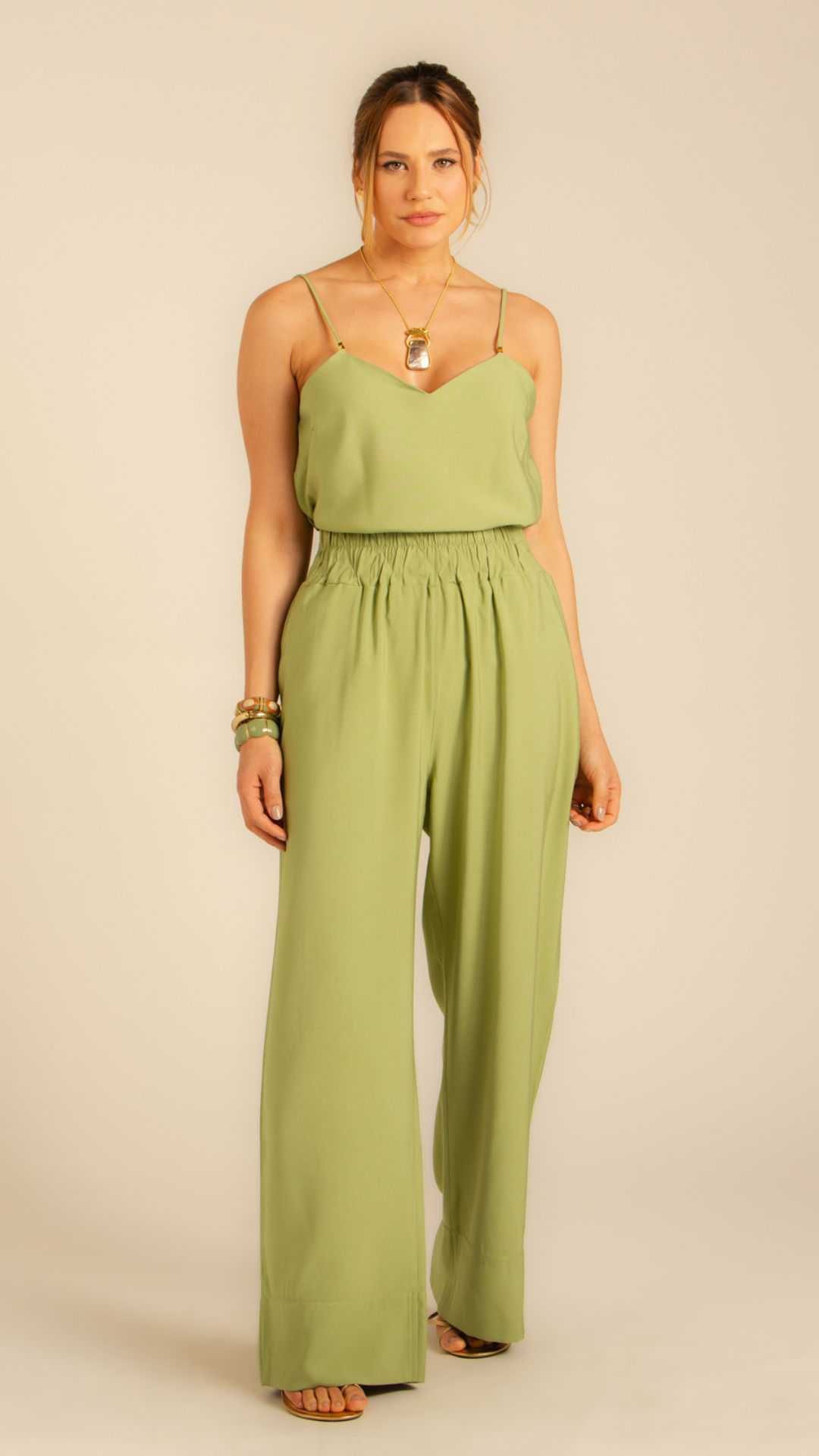 Pantalona Cós Vibração Verde Avocado