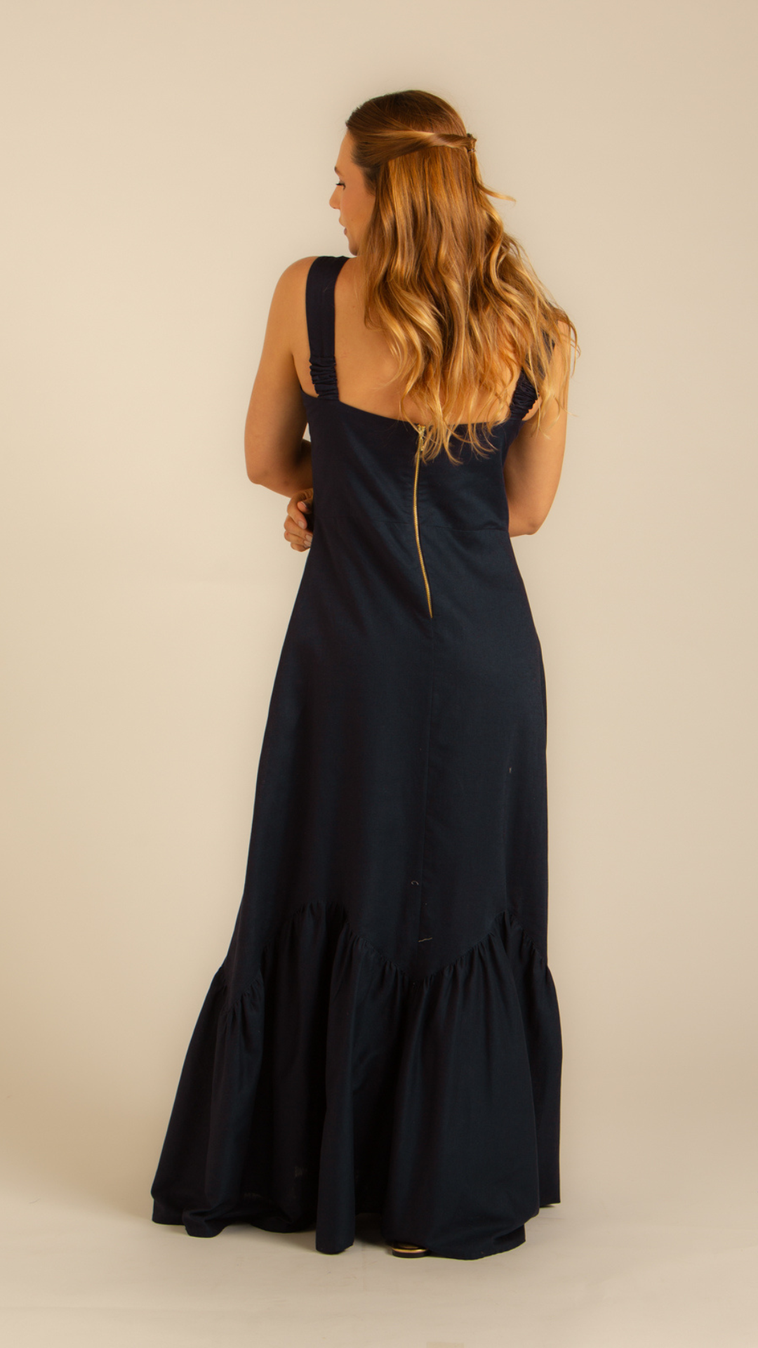 Vestido Fivelas Plenitude Marinho