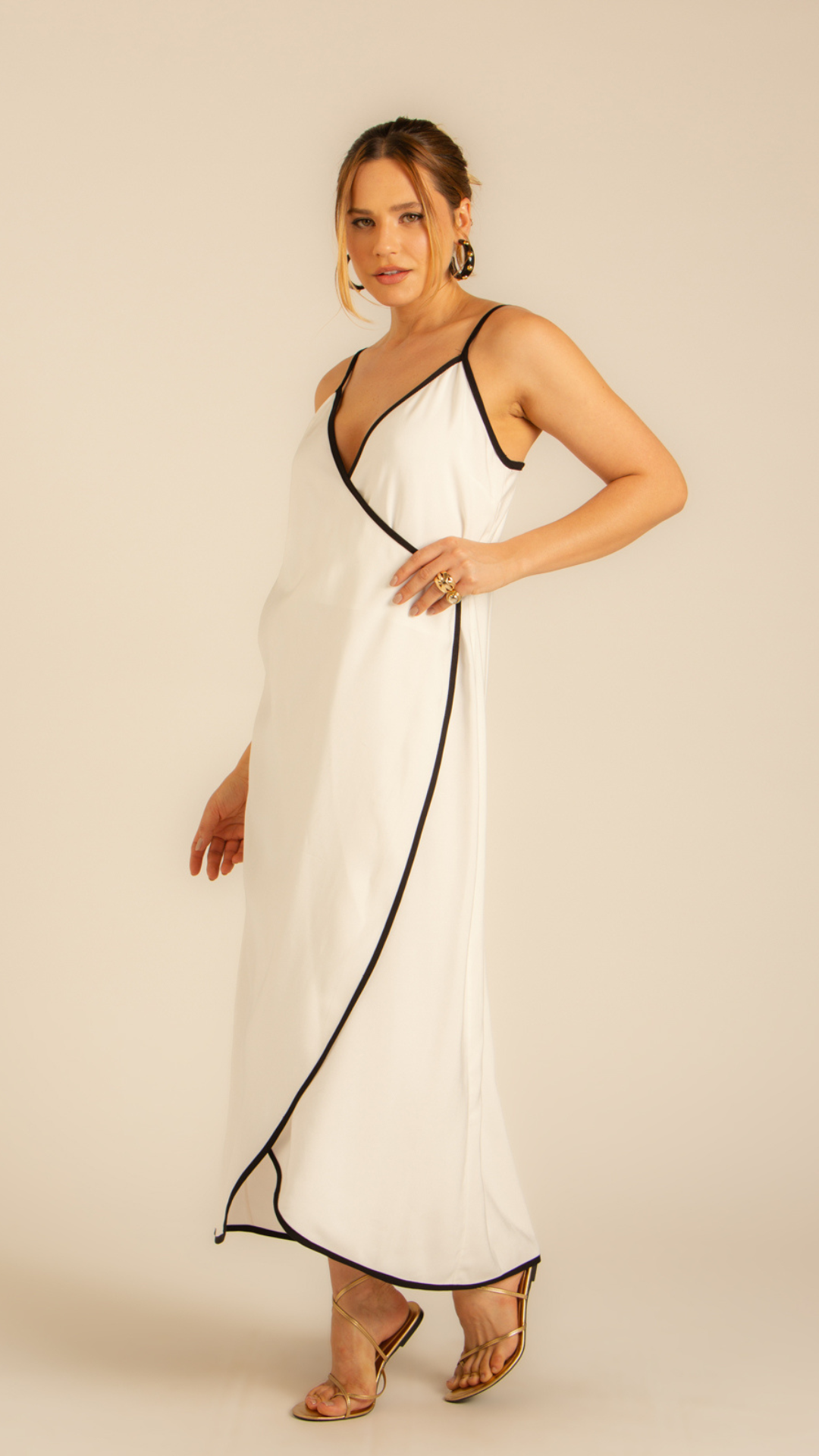 Vestido Transpassado Serena Off-White