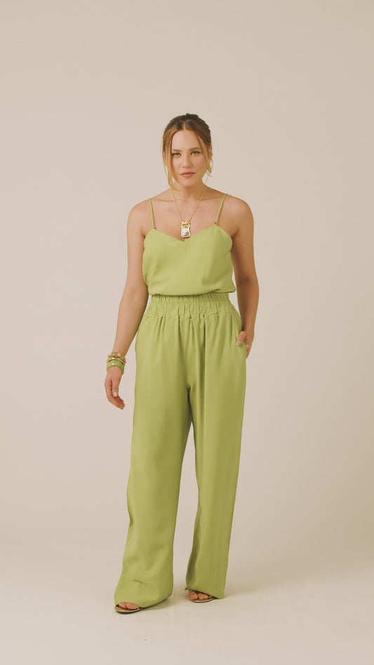 Pantalona Cós Vibração Verde Avocado
